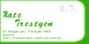 mate trestyen business card