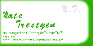 mate trestyen business card